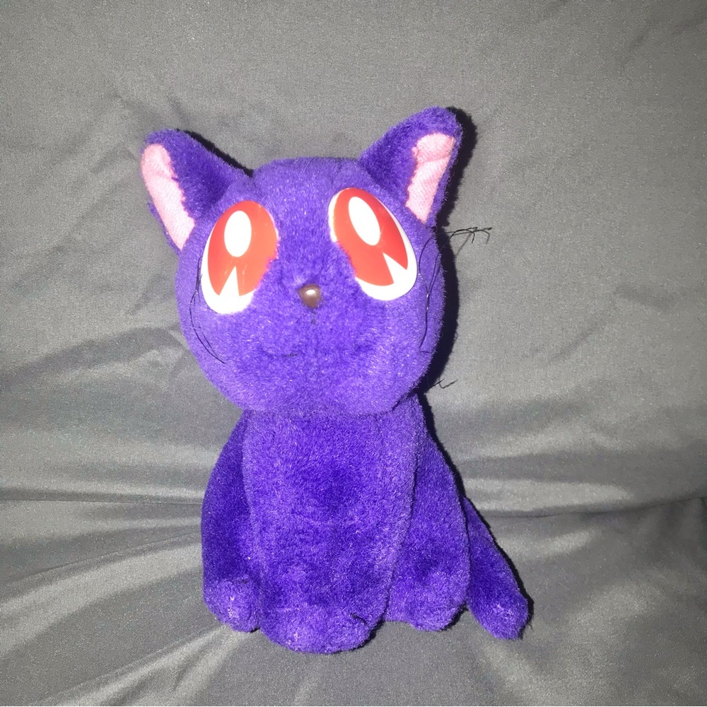 Sailor Moon Luna Cat Plush 1998 Anime Toy